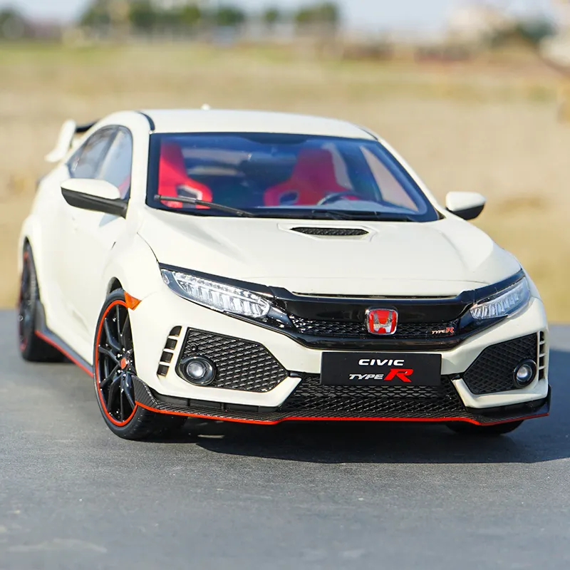 1:18 Diecast Model Type R Fk8 Japanse Sportwagen Simulatie Legering Auto Model Voor Cadeau Decoratie