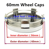 Cache-moyeux de roue de voiture 56mm 68mm avec emblème pour E46 E90 E60 F30 F10 X1 X2 X3 X5 X4 X6 X7 G30 Accessoires de style automobile