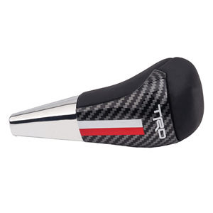 Pommeau de levier de vitesse en fibre de carbone, filetage 8 mm, noir, ergonomique, pour Toyota - Product Image 1