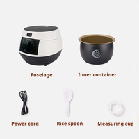 Autocuiseur Électrique Intelligent Numérique Tactile LCD 5L Spot Silver Crown avec Revêtement Antiadhésif et Boîtier en Plastique pour Hôtels et Foyers