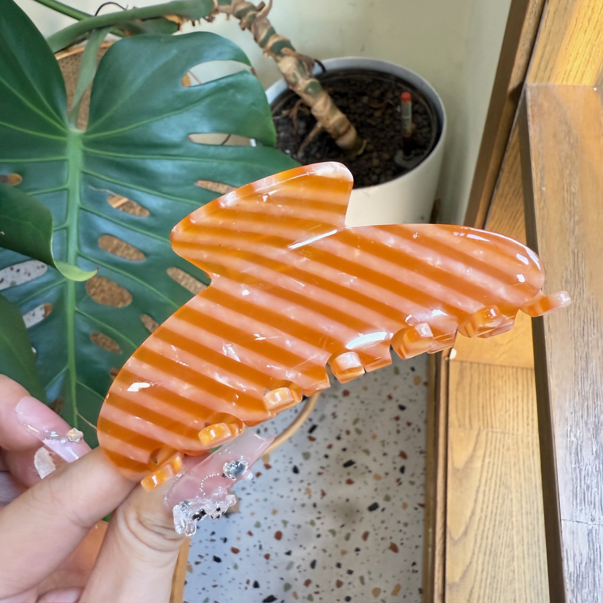Hot-blood orange stripe (about 10.5cm)