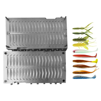 Moule en aluminium haute précision pour injection de leurres souples de pêche, personnalisé en usine