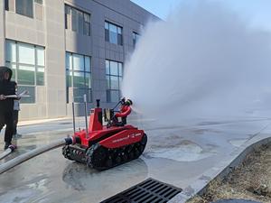 Certifié 40L/s 80m Portée RC "little Kingkong" Robot de lutte contre l'incendie RXR-M40D-11KT d'équipement chenillé en caoutchouc de lutte contre l'incendie - Product Image 2