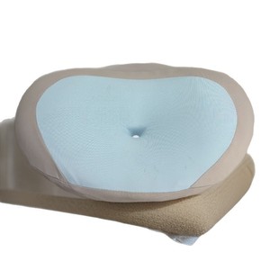 Memory Foam Cervical Pillow Concave Shape Gray And Blue For Sleeping Spine Support Relief - Product Image 1