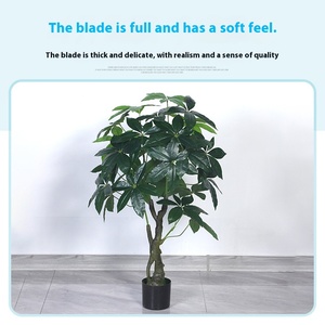 Lớn trang trí Nhân Tạo Màu xanh lá cây thực vật làm cho tài sản trong nhà phòng khách trang trí nội thất với chậu cây giả - Product Image 4