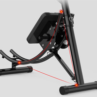 Machine abdominale pour salle de sport à domicile, machine d'exercice abdominale de qualité commerciale, machine abdominale silencieuse d'intérieur, équipement de salle de sport
