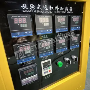 Máquina sopradora de garrafas plásticas semiautomática 2000BPH com 4 cavidades