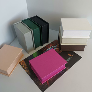 Luxury Eco-friendly Jewelry Box Magnetic Closure | Custom Logo Rigid Book Packaging for <strong>Etsy</strong> | Minimalist Ring &amp; Earring Case - Product Image 2