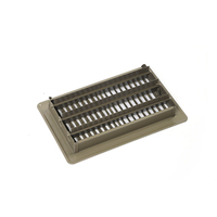 Diffuseurs d'air HVAC réglables à double déflexion au design moderne, ventilation carrée en aluminium pour grille d'air carrée d'alimentation murale au plafond
