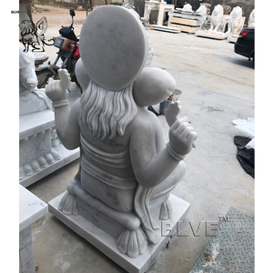 Escultura Religiosa India de Ganesha, Estatua de Ganesha de Mármol Blanco de Tamaño Real, Dios Hindú, Estatua del <span class=keywords><strong>Señor</strong></span> Ganesha - Product Image 2