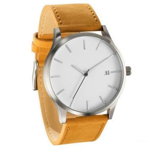 Montre sport décontractée pour homme de haute qualité, personnalisée OEM ODM, grand cadran, boîtier en alliage, calendrier, mode, bracelet en cuir, verre à quartz - Product Image 4