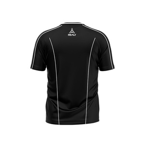 HEALY Fabricant de t-shirts en polyester Dry Fit à sublimation, t-shirts de football personnalisés à col en V pour hommes - Product Image 4