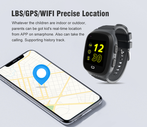 <span class=keywords><strong>Montre</strong></span> intelligente pour enfants 4G avec GPS Tracker Appel SOS Chat vidéo Étanche IP67 <span class=keywords><strong>Montre</strong></span> pour enfants - Product Image 1