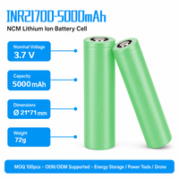 Batterie lithium INR21700-50E 3.7V 5000mah pour banque d'alimentation, stockage d'énergie numérique 3C, outils électriques, moto électrique