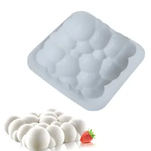 Helloworld Dụng cụ làm bánh moule Tự làm khuôn bánh Silicone thiết kế đám mây không đều khuôn xà phòng bánh cupcake bánh pudding bánh quy bánh ngọt 3D