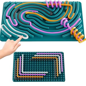 Tablero de Actividades Sensoriales de Silicona de Doble Cara, Juguete de Habilidades Motoras Finas, Juguete Educativo Temprano para Niños, Juguete de Terapia para Autismo, Venta al por Mayor - Product Image 1