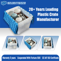 Boîte de rangement en plastique perforée empilable et emboîtable en HDPE pour médicaments