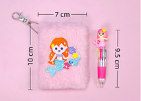 Carnet de notes de haute qualité avec couverture en tissu peluche personnalisée, broderie, planificateur, bloc-notes avec stylo dans un coffret cadeau pour la promotion