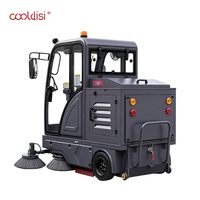 Machine de balayage industrielle à conducteur marchant à pied et à conducteur assis pour l'élimination de la poussière sur les sols en ciment
