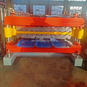 Hai Lớp ngói nhôm tấm lợp <span class=keywords><strong>840</strong></span> ibr hình thang tấm 836 tôn sắt làm cuộn tạo thành máy - Product Image 6