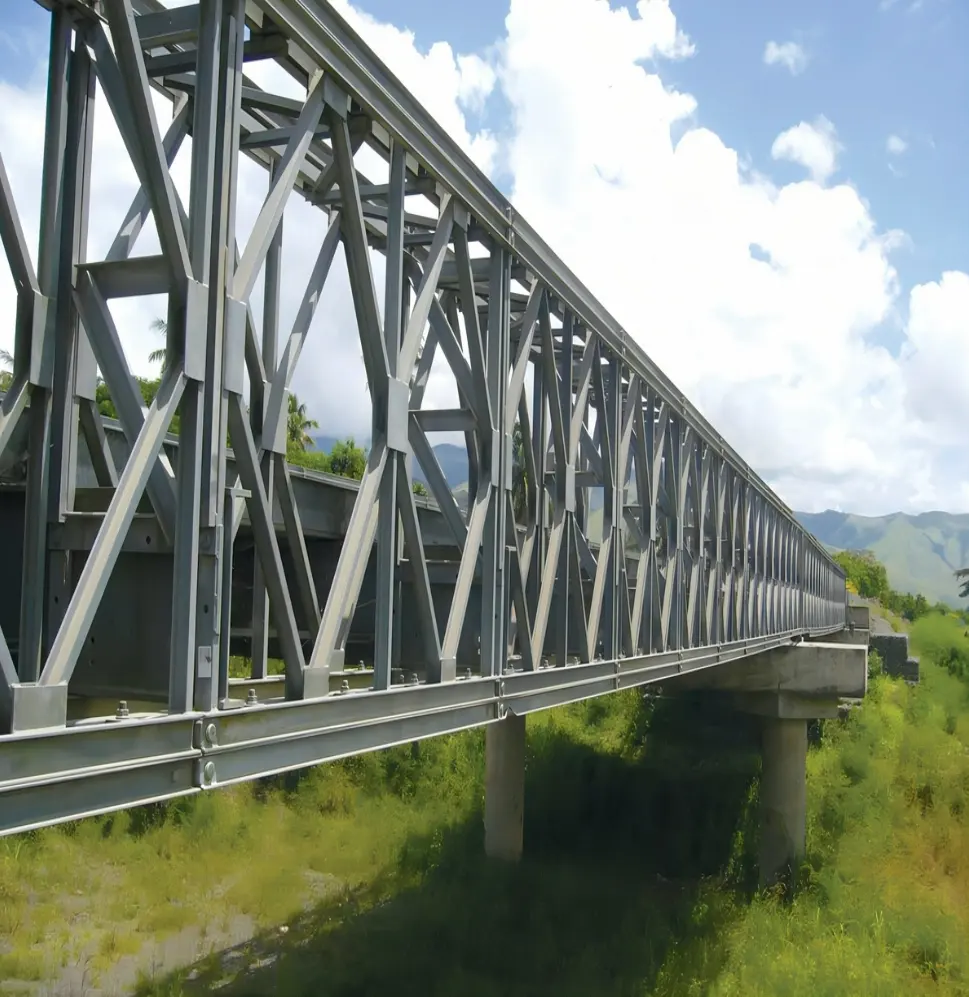 Prefabricated steel bailey bridge structural steel fabrication panel in malaysia
