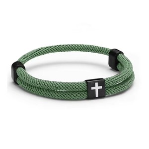 Pulsera de Cuerda Trenzada al por Mayor, Hecha a Mano, Ajustable, Colorida, Tejida, de la Amistad, Religiosa, con <span class=keywords><strong>Nudo</strong></span> Metálico - Product Image 6