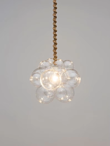 Lámpara colgante de cristal nórdico de burbuja orgánica, apartamento, sala de estar, globo, restaurante, personalidad, candelabro colgante de círculo LED - Product Image 2