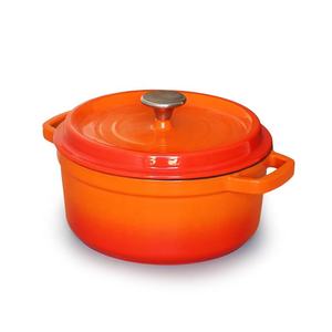 Marmite à soupe émaillée binaurale de 18cm de <span class=keywords><strong>grande</strong></span> capacité, batterie de cuisine <span class=keywords><strong>en</strong></span> <span class=keywords><strong>fonte</strong></span> antiadhésive, casserole universelle multifonctionnelle classique - Product Image 6
