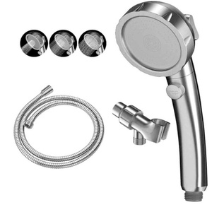 High Pressure Handheld Shower Head with ON/OFF <b>Switch</b> Adjustable Angle Bracket Showerhead 3 Spray Modes Handheld Combo - Product Image 1