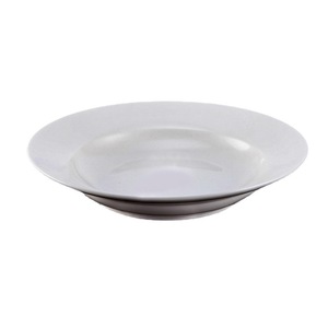 Plato Hondo de Cerámica Yayu, Blanco, Redondo, 1257, Bandeja para Servir en Hoteles y Restaurantes, Apto para Microondas, Color Sólido - Product Image 4