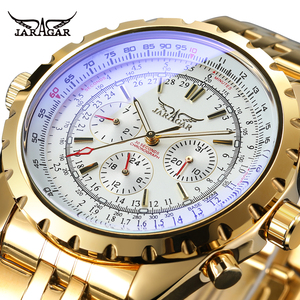 Montres automatiques JARAGAR pour hommes, nouvelle collection, grand cadran, acier inoxydable, montres de luxe pour homme - Product Image 4