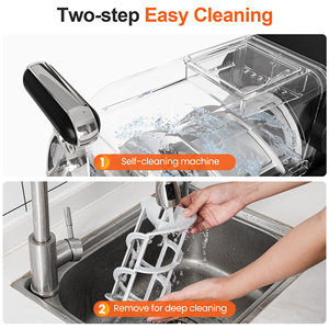 Compact Space-saving Portable 5 Preset Settings Temperature Control <b>Ice</b> Cream Slush <b>Machine</b> Anti-drip Spout Household Use 2L - Product Image 5