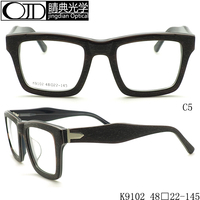 Nouvelle personnalité de la mode de haute qualité K9102 feuille d'acide acétique reconstituée faite à la main acétate montures de lunettes surdimensionnées colorées