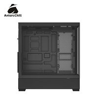Gabinete Gaming AntarcChill Black E-ATX Panorámico de Doble Cámara con Separación Superior e Inferior, Compatible con Radiador de 360, USB 3.0, OEM