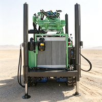MKDQZ-160 Foreuse pneumatique DTH pour puits d'eau, alimentée au diesel, avec système de levage hydraulique, mobilité sur chenilles, profondeur max. 200 m