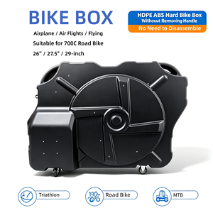 Estuche Rígido para <span class=keywords><strong>Bicicleta</strong></span>, <span class=keywords><strong>Maleta</strong></span> <span class=keywords><strong>de</strong></span> Viaje para <span class=keywords><strong>Bicicleta</strong></span> <span class=keywords><strong>de</strong></span> Carretera, Triatlón, MTB 700c, HDPE ABS, Sin Desmontar, Apta para Transporte en Avión - Product Image 4