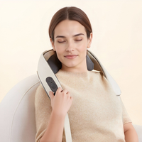 Beoka 2600hAm Masseur de cou portable sans fil à chaleur compressée avec chaleur Relaxation Shawl Massage Device Relaxation Massager