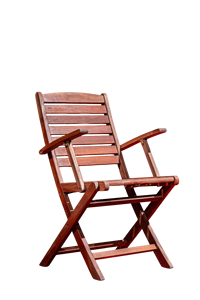 Ensemble de mobilier d'extérieur moderne en bois Melaleuca, 4 pièces, chaises de jardin confortables avec accoudoir - Product Image 3