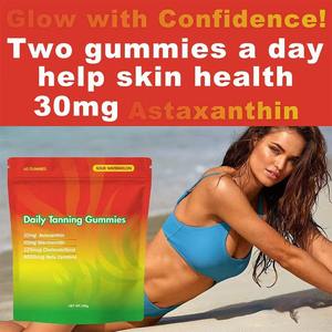 Gomitas de Vitamina para Bronceado con Betacaroteno para Adultos, Mejora la Inmunidad, No Apto para Recién Nacidos, 60 Unidades, Dosis Diaria 2, Marca OEM - Product Image 4