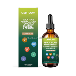 Gouttes liquides de Maca, Ashwagandha, Fenugrec, Racine de Betterave et L-Arginine 2fl. oz. (60mL) Complément alimentaire naturel pour adultes - Product Image 2