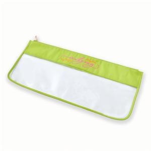 Bolsa con Cierre HIMORE Amarilla con Diseño <span class=keywords><strong>de</strong></span> Letras, Bolsa <span class=keywords><strong>de</strong></span> Mahjong Estilo Americano <span class=keywords><strong>de</strong></span> PVC, Impermeable, Duradera y Ecológica, con Bordado - Product Image 5