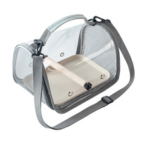 Sac de transport pour oiseaux, cage portable en plastique anti-évasion pour perroquets, pigeons, lézards, petits oiseaux, hamsters, calops