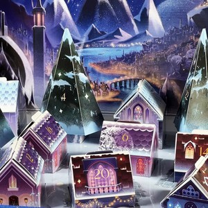 Calendario de Adviento Velaris Original 2024, Caja Sorpresa con Cuenta Regresiva Navideña, Kit de Pueblo en Miniatura de Cartón para Adultos - Product Image 5