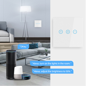 Interruptor de Luz Inteligente Tuya de 1/2/<span class=keywords><strong>3</strong></span> Botones con Panel de Vidrio, Interruptor Táctil de Pared con Wifi, Control Remoto por Aplicación, Compatible con Google <span class=keywords><strong>Alexa</strong></span> - Product Image 4