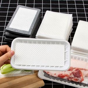 160x80mm Customizable Food Grade Material High Absorbency 45ml/pcs White/Black Absorbent <b>Meat</b> Pad Misource Brand Tray Wholesale - Product Image 4