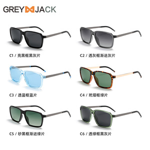 Lunettes de soleil polarisées Greyjack pour hommes, protection UV400, monture en métal TR, verres TAC, pour sports de plein air, conduite, pêche, type 3, pare-soleil - Product Image 1