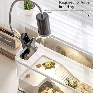 Haute qualité blanc PET plastique brésilien <span class=keywords><strong>tortue</strong></span> paysage réservoir <span class=keywords><strong>tortue</strong></span> se prélasser plate-forme échelle d'escalade <span class=keywords><strong>pour</strong></span> salon - Product Image 2