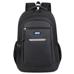 Reflective Strip <b>Backpack</b> <b>Large</b> Capacity 20-35L For Men Travel College Student Schoolbag Solid Color Detachable Strap - Product Image 5