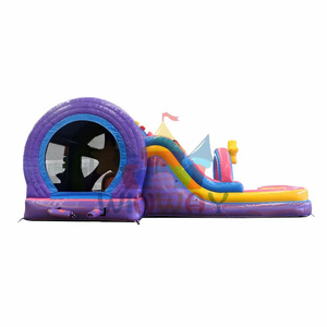 Commercial Inflatable Bouncy <b>Castle</b> Combo for Indoor/Outdoor Kids Parties Jumping Slide with Paw-Dog Bounce House Design - Product Image 4