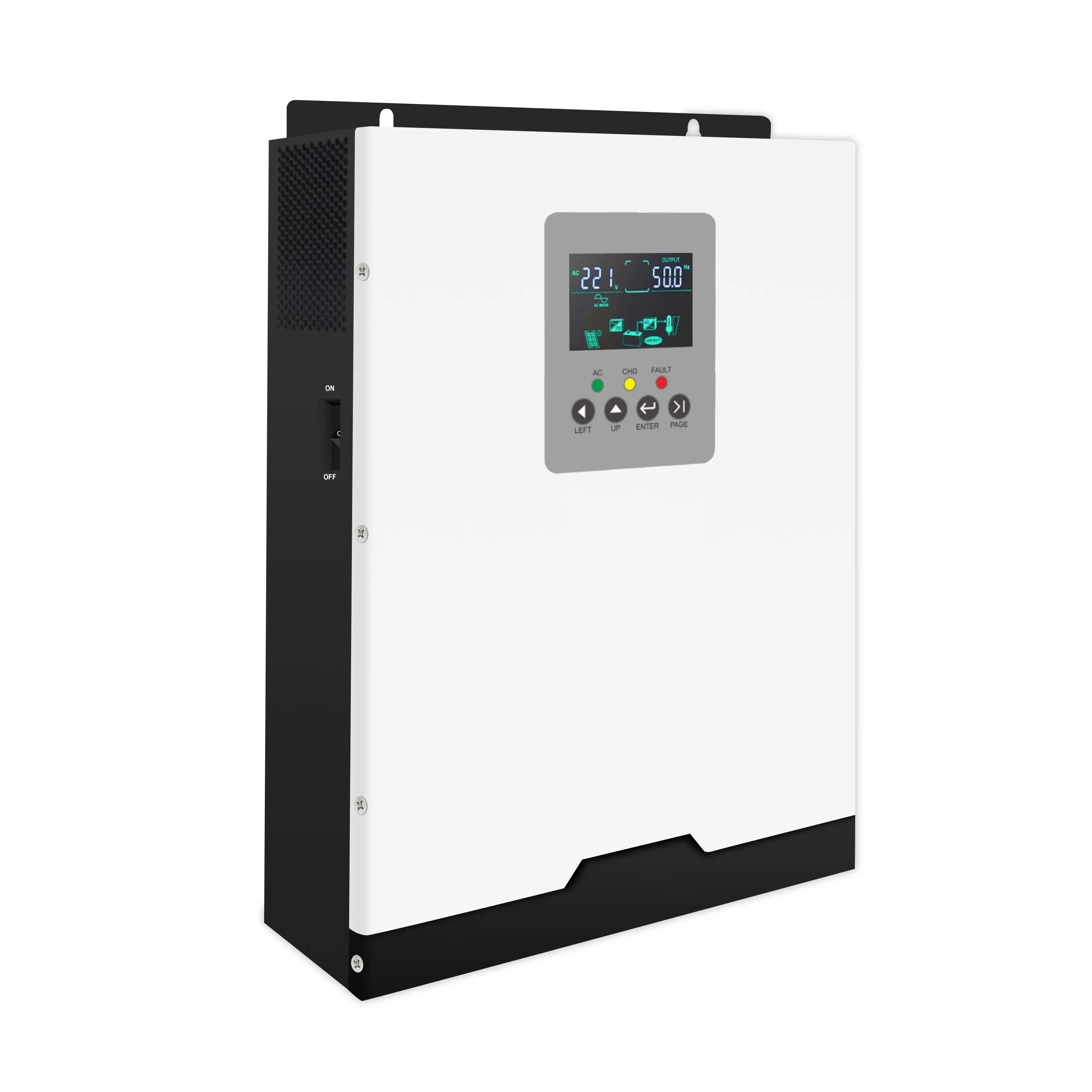 순수 사인파 MPPT 그리드 오프 그리드 하이브리드 MPPT 5kw 5.5kw 6kw PV 에너지 전원 인버터 48VDC 230VAC